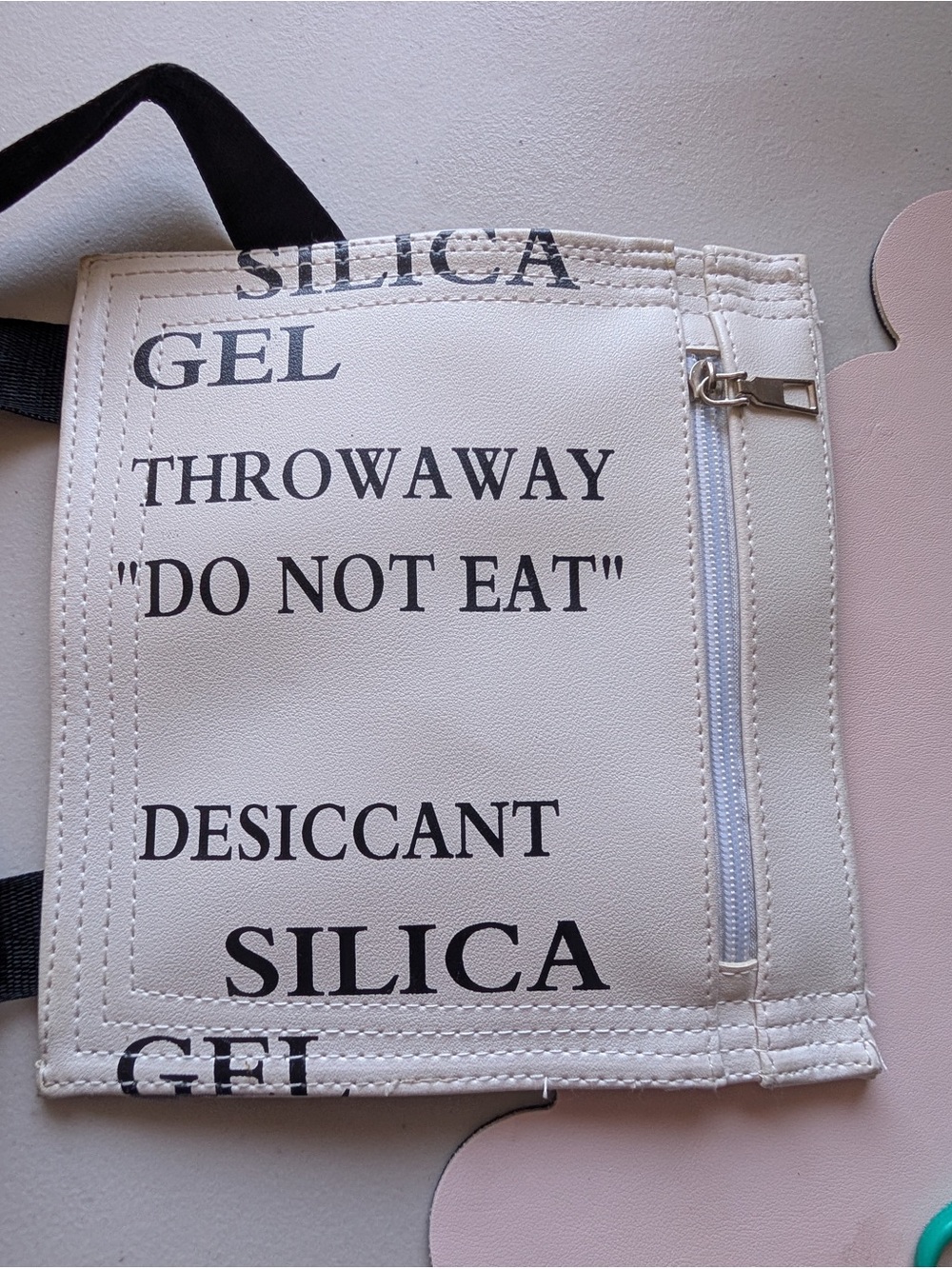 Silica Print White Mini Crossbody Bag